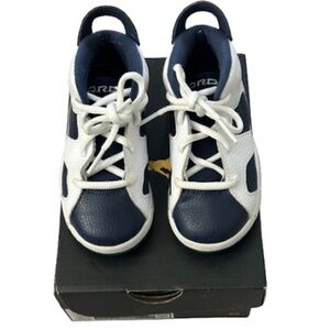 Jordan Toddler Retro 6 Olympic White Red Navy 9